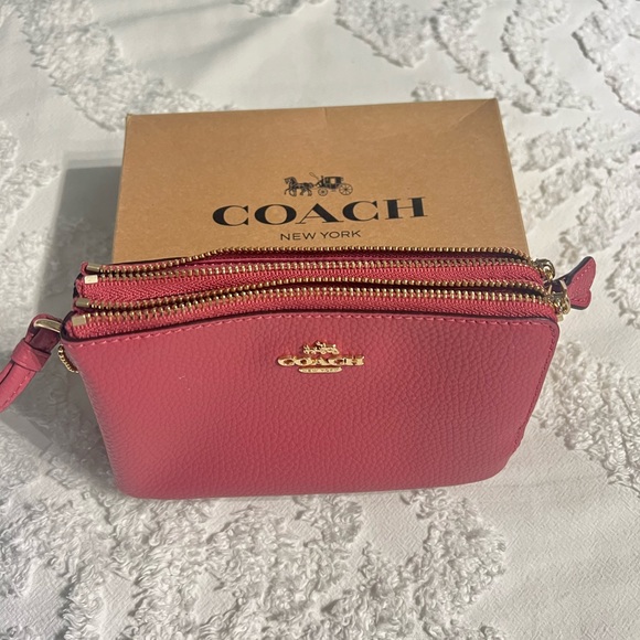 NWOT Coach Double Wristlet Blush - Picture 3 of 5